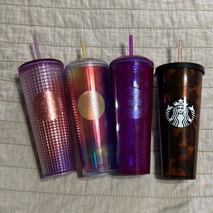 starbucks cups/water bottles